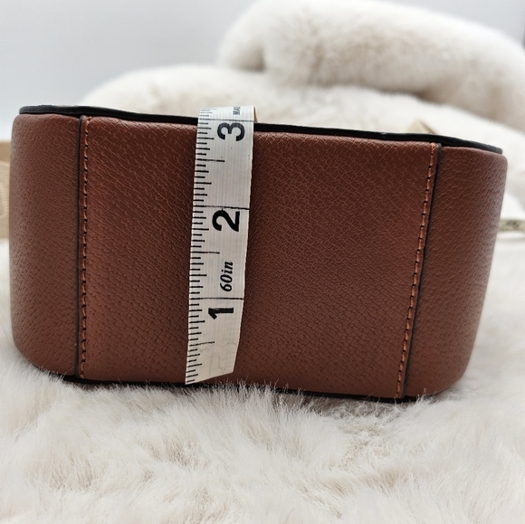 True Religion Brand‎ Jeans mini flap crossbody bag brown faux leather - Picture 9 of 15